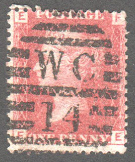 Great Britain Scott 33 Used Plate 78 - FE - Click Image to Close